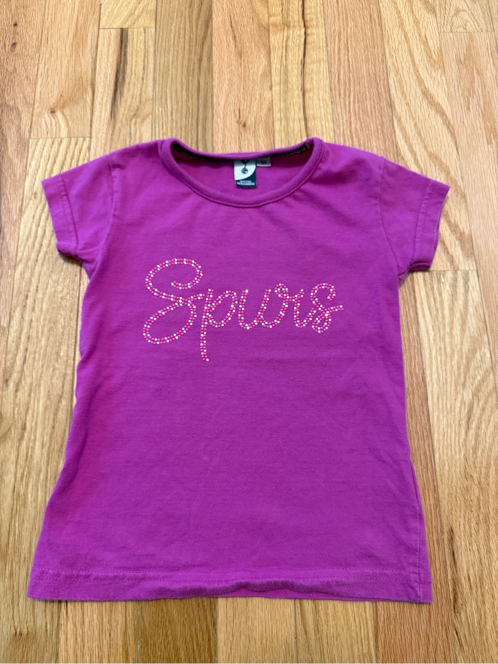 Tottenham Hotspur Girls' Short Sleeve Tee in Bright Magenta